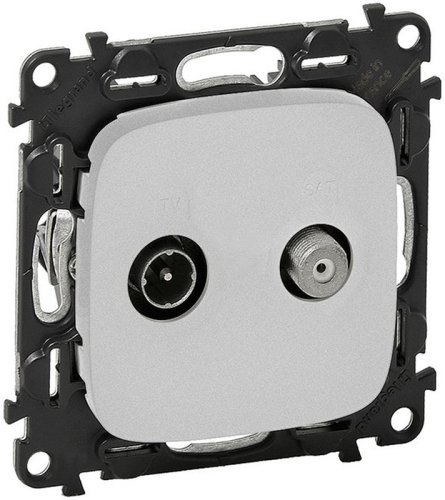 Розетка TV+SAT Оконечная без рамки Legrand Valena Allure 1-м. алюминий картинка